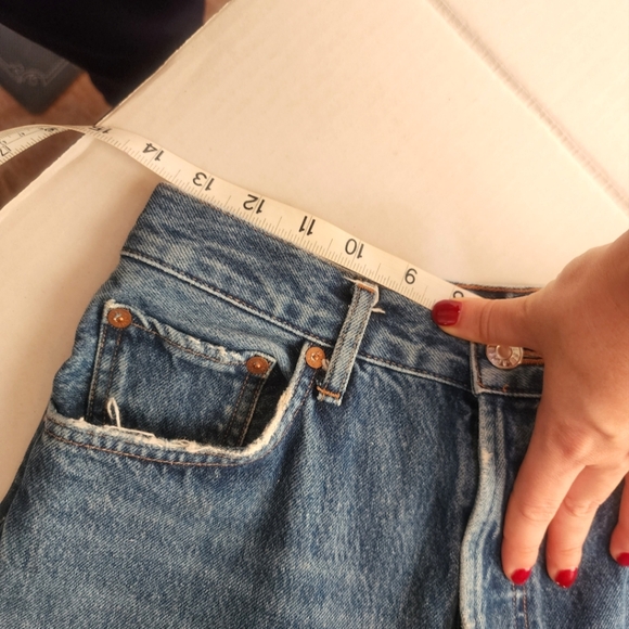 Agolde High Rise Blue Jeans - Riley - Picture 3 of 11